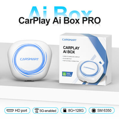 QCOM6350 5G Carplay Android AI Box Wireless With Youtube Netflix TV