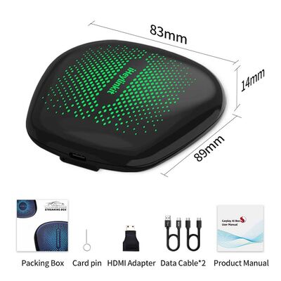 buy WiFi Car Ai Box audi a5 carplay Android 13 Qualcomm 8 Core 4G+64GB online manufacture