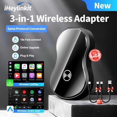 買う CP/AA 2-in-1 ワイヤレス・カープレイ/Android オート USB ドングル ポータブル ギター デザイン ユニバーサル・フィット アダプター IHeylinkit M5 online manufacture