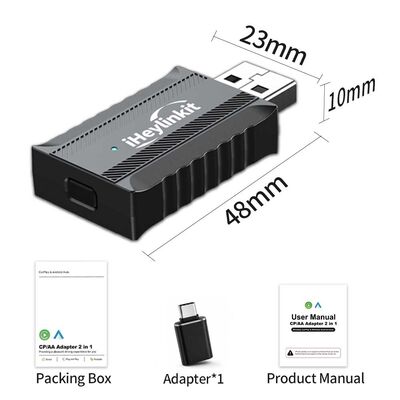 buy 2 in 1 Wired to Wireless Adapter Smart Car Key Better Price Wired Carplay & Android Auto 1-Year Warranty online manufacture