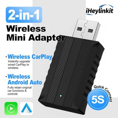 buy Wireless X5 CarPlay & Android Auto Adapter with Built-in WiFi USB Plug-and-Play Universal Fitment online manufacture