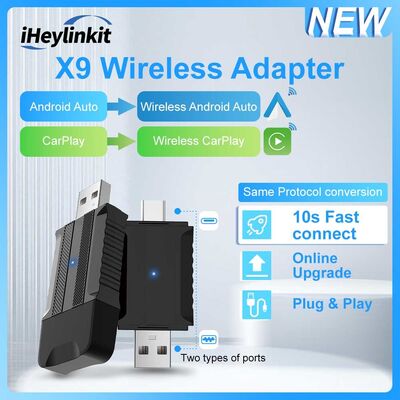buy Original Wired Carplay/Android Auto to  Wireless CP/AA USB Adapter online manufacture