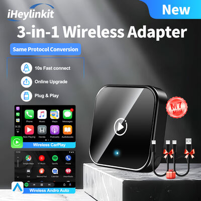 Kopen IHeylinkit Draagbare Draadloze CarPlay Android Auto Adapter Ingebouwde WiFi Converts Draadloze CarPlay USB Plug-n-Play voor Audi A8 online manufacture