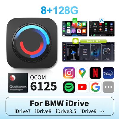 buy QCOM CPU Ai Box BMW Google Carplay Store 8GB+128GB Android 16 online manufacture